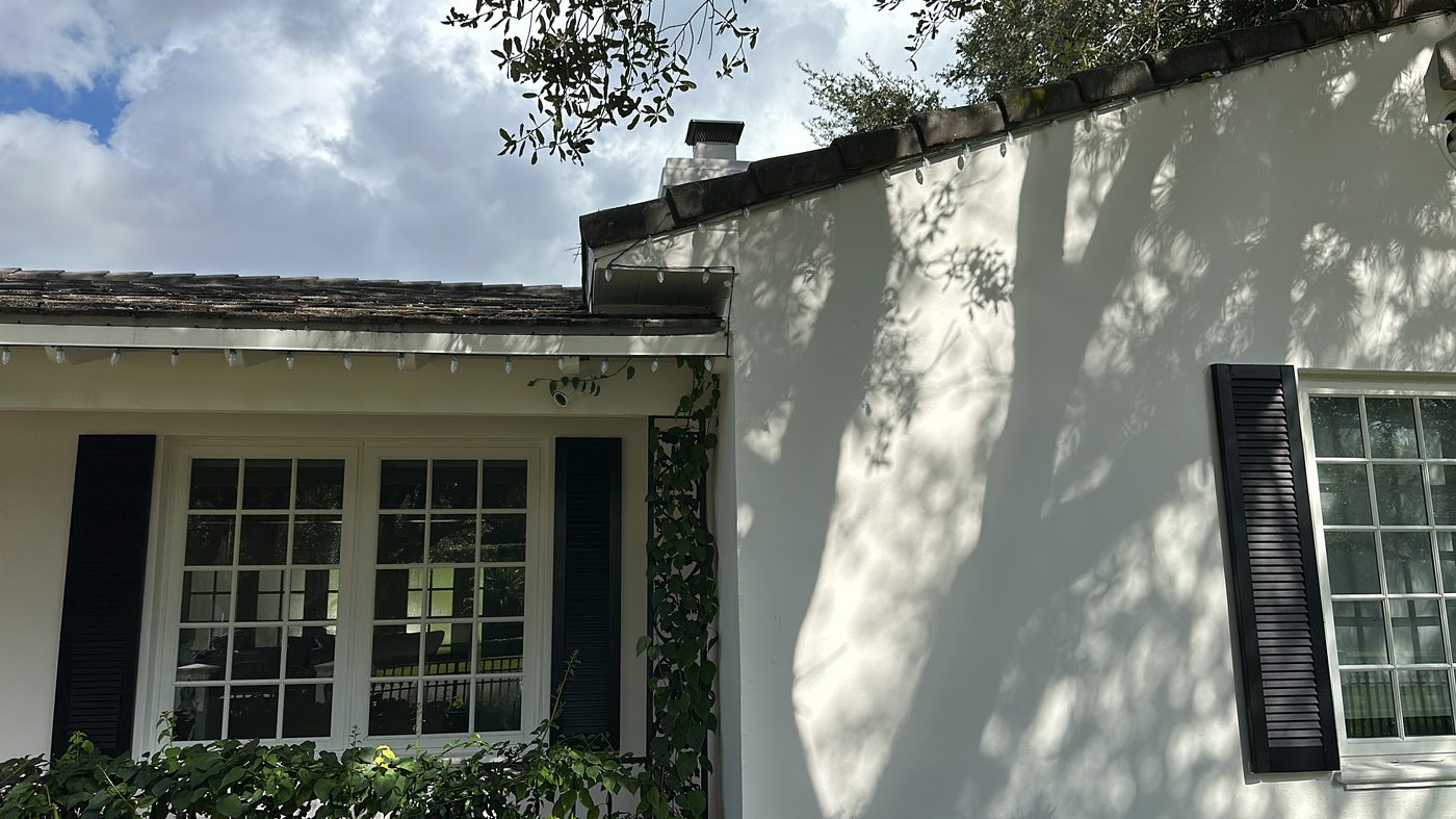 Gutter and exterior work on a South Florida home